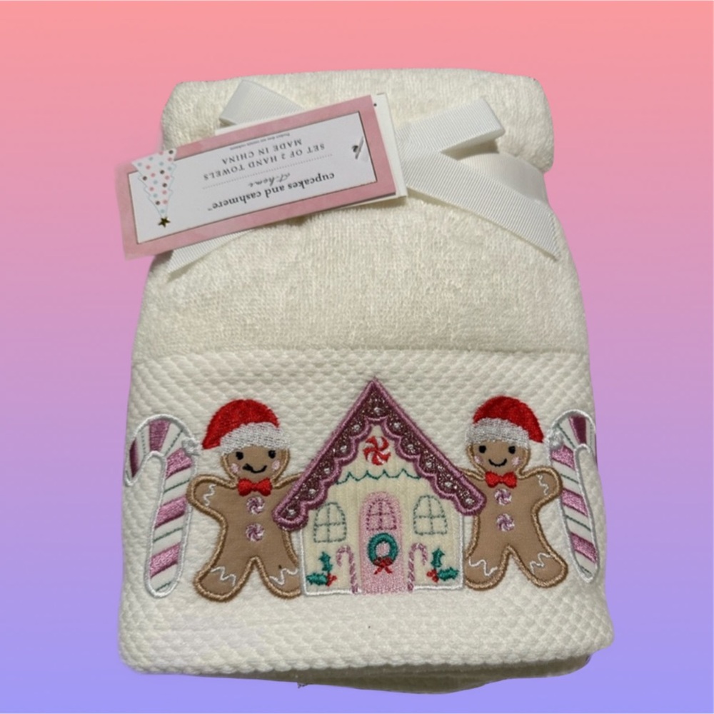 Christmas Gingerbread Hand Towels